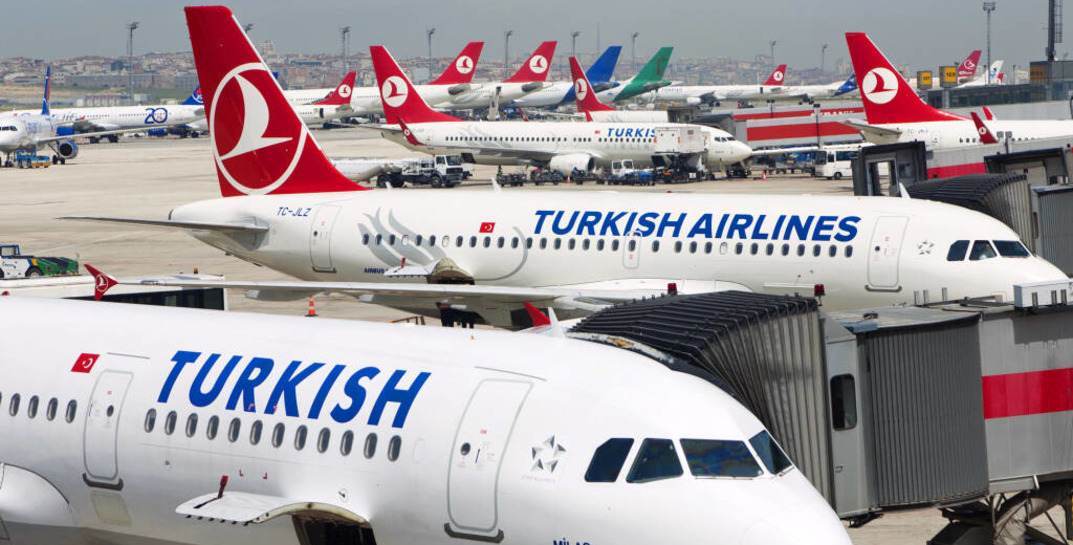 Авиакомпания Turkish Airlines отказались летать в Минск до конца 2022 года