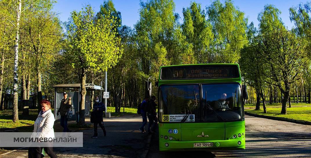 В Могилеве изменится расписание автобуса № 30
