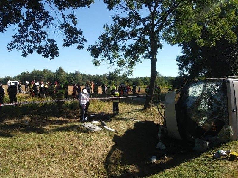 В Польше перевернулся автобус из Беларуси, пострадало свыше 20 человек