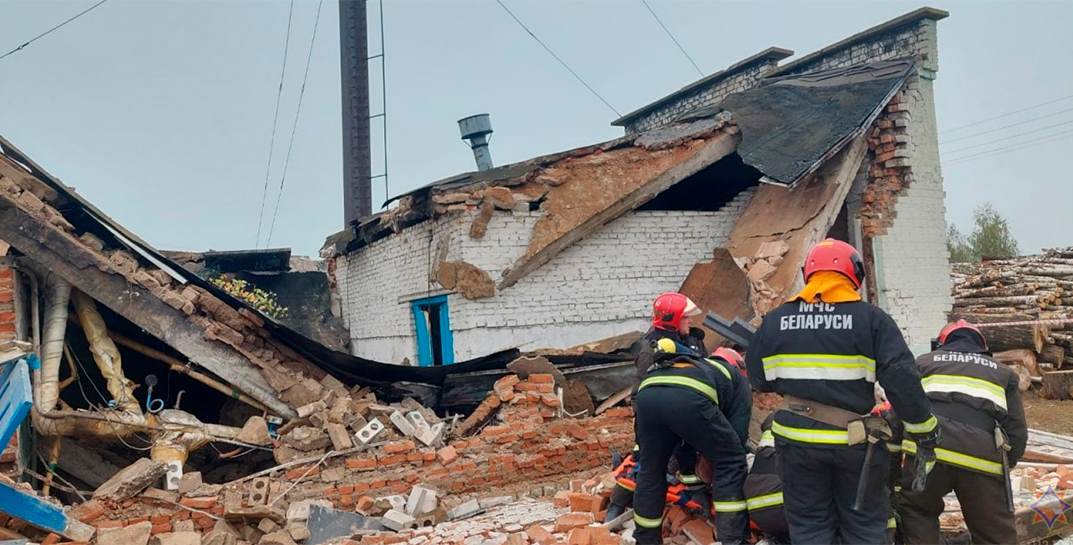 В Быховском районе обрушилась котельная, под обломками погиб машинист
