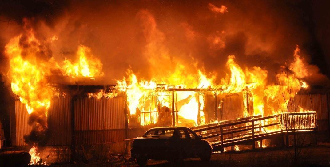 В Шкловском районе на пожаре в бане сгорела пенсионерка