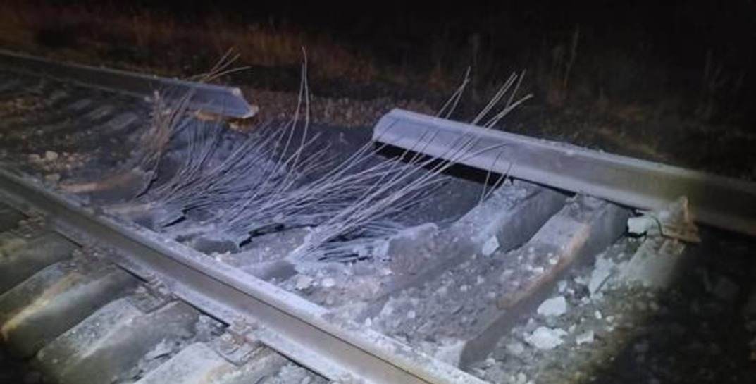 В Брянской области подорвали железную дорогу на границе с Беларусью