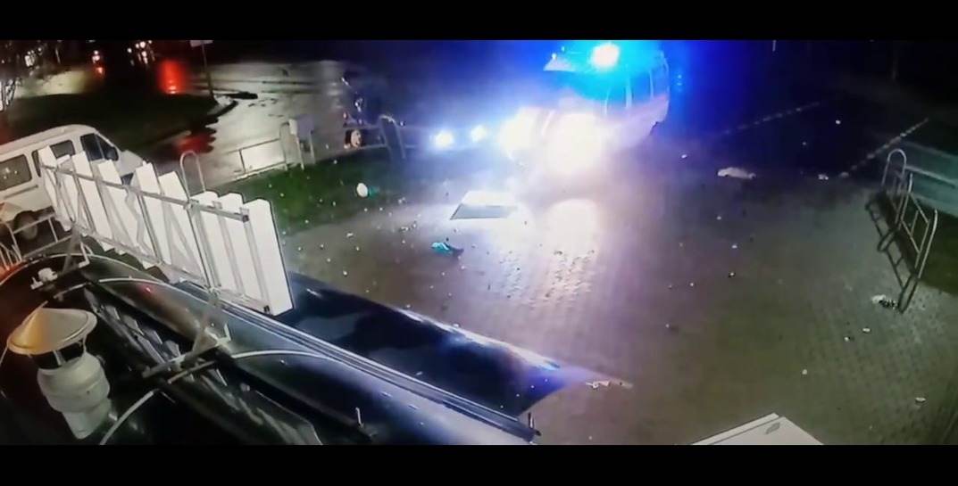 Момент вчерашнего ДТП с участием легковушки и машины «скорой» в Могилеве попал на видео