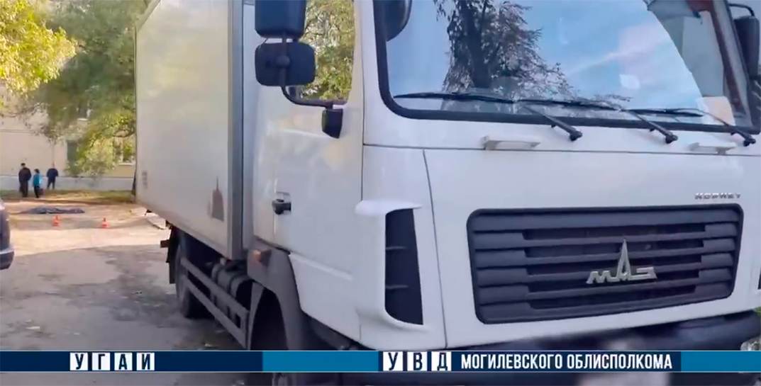 В Могилеве грузовик, отъезжая от магазина после разгрузки, сбил пенсионерку. Женщина погибла