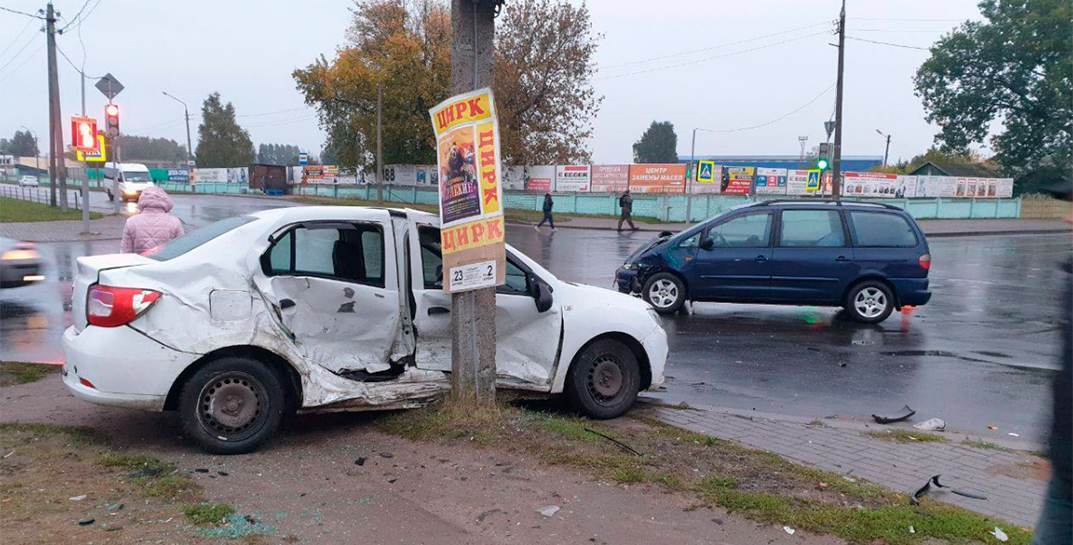 Жесткая авария в Бобруйске, пострадавший с многочисленными травмами в больнице