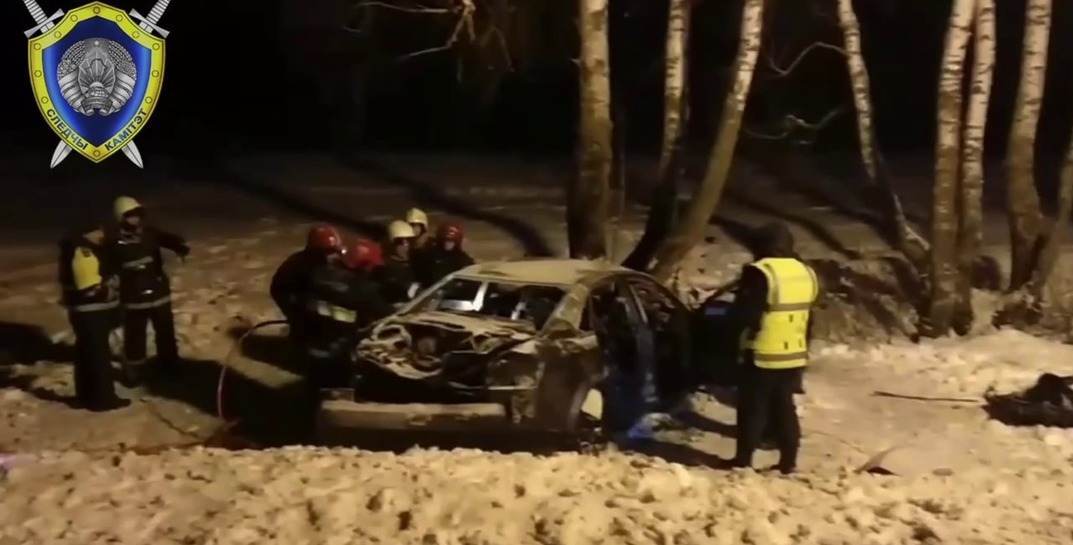 Авто съехало в кювет, врезалось в дерево и загорелось. В жутком ДТП под Чаусами погибли три молодые девушки