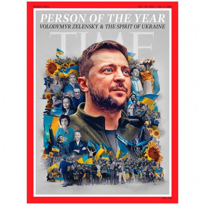 Журнал Time назвал человеком года Владимира Зеленского и «украинский дух»