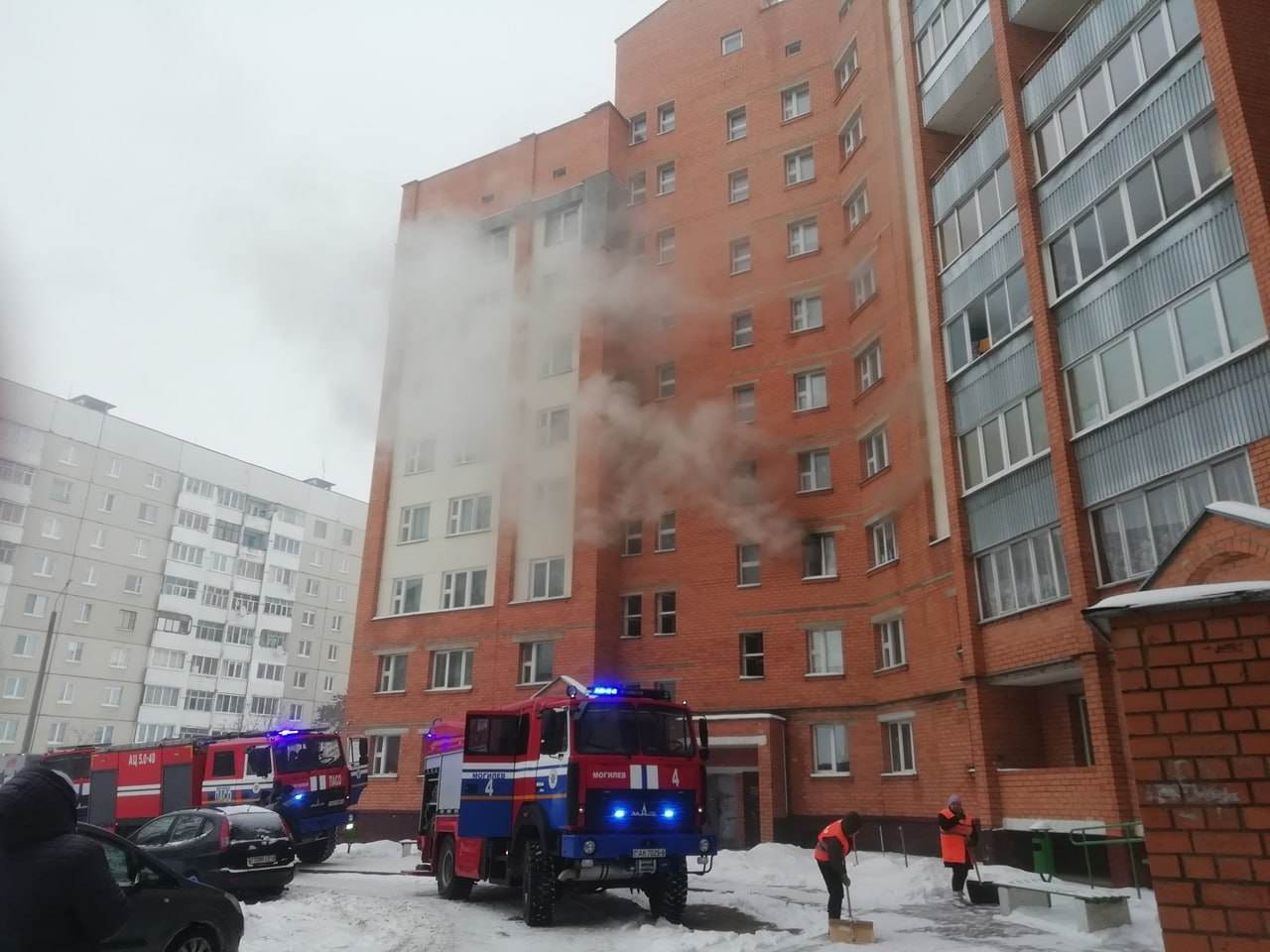 В Могилеве сегодня горела квартира на проспекте Шмидта