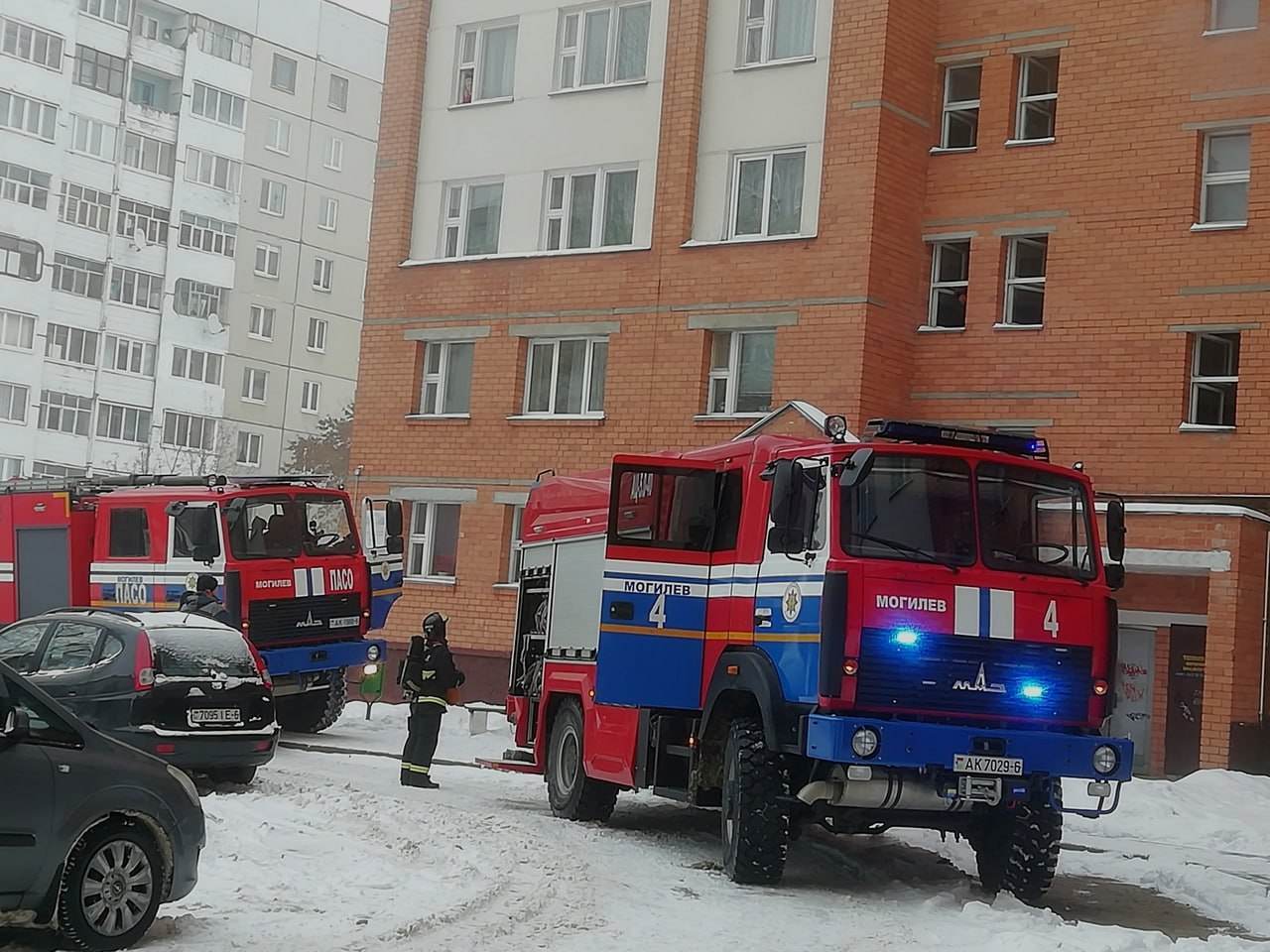 В Могилеве сегодня горела квартира на проспекте Шмидта