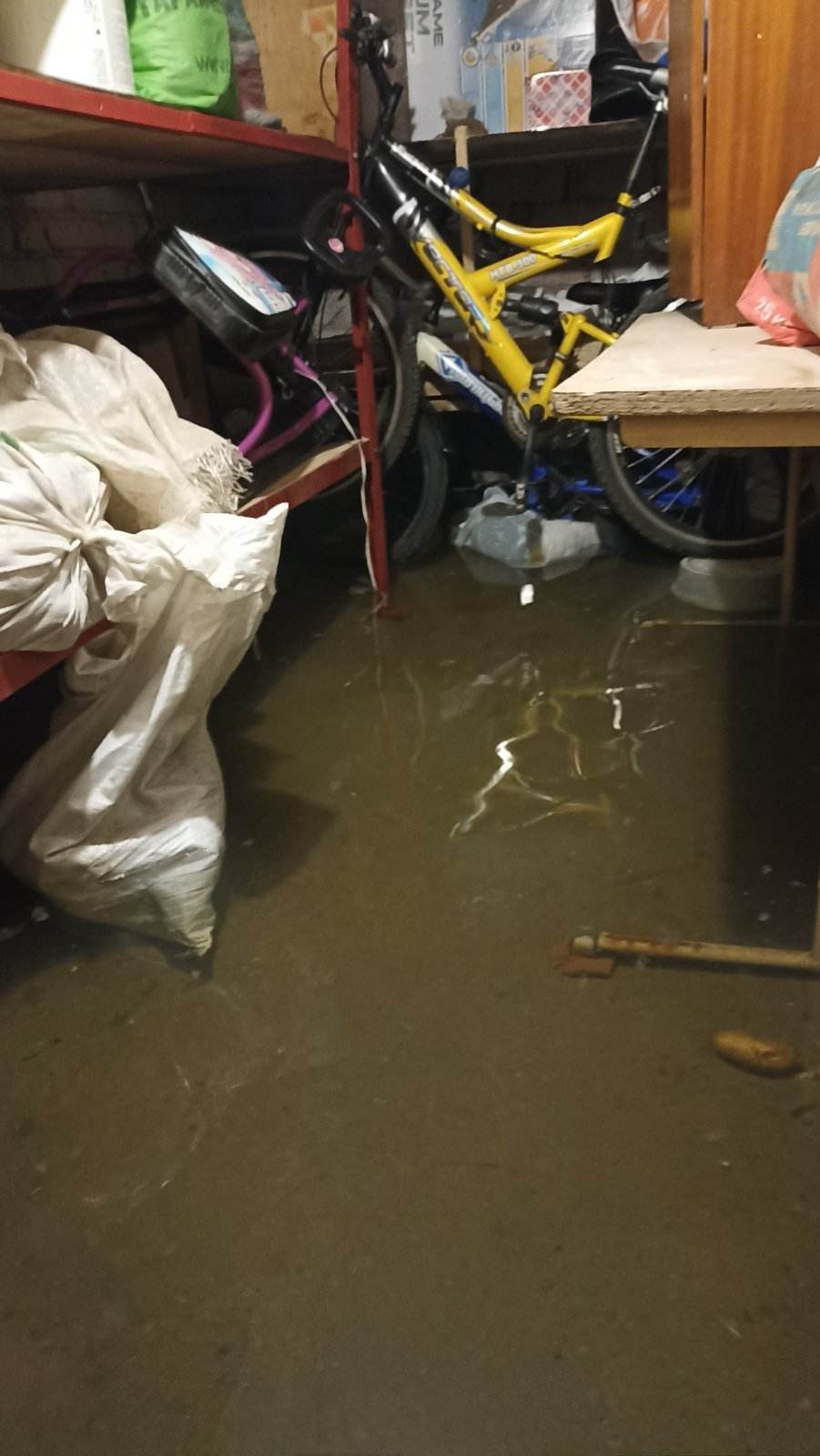 Жизнь в доме в Больших Белевичах: в подвале вода, в квартирах сырость и испорченные полы