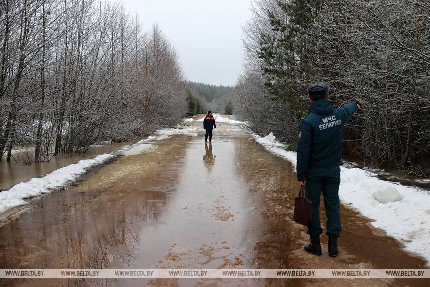 Уровень воды на притоке Днепра в Могилевском районе приблизился к опасному высокому значению