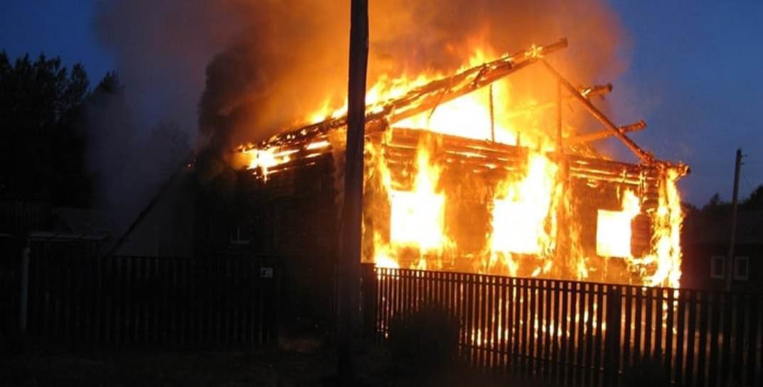 В Шкловском районе на пожаре сгорел пенсионер