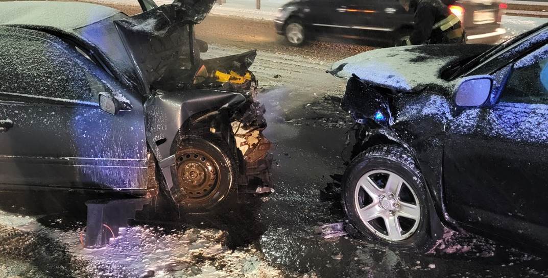 В Могилеве произошло серьёзное ДТП — пострадали два водителя
