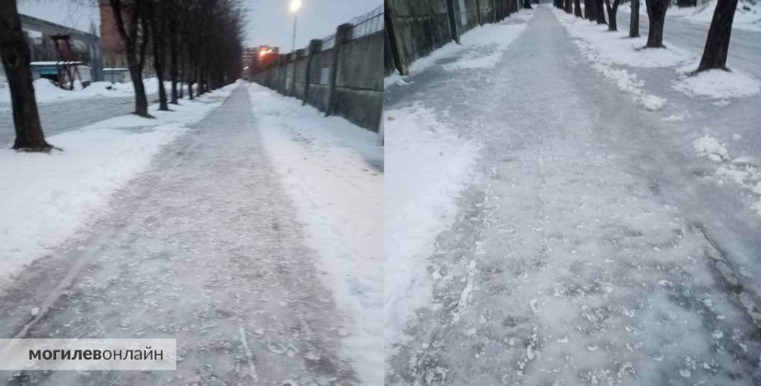 На отдельных участках дорог в Могилевской области сегодня сохранится гололедица