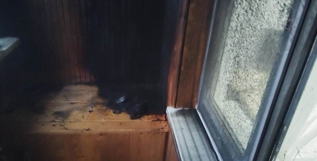 В Могилеве от случайно залетевшего окурка случился пожар на балконе девятиэтажки