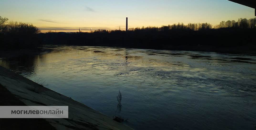 В Мстиславском районе из-за подъема уровня воды в реке подтопило участок дороги и моста