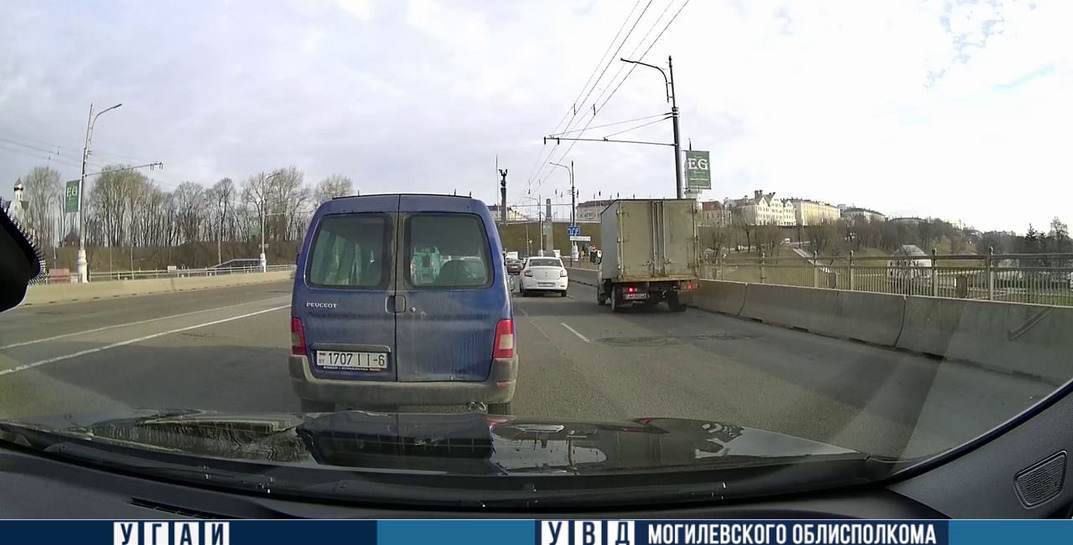 В Могилеве водитель создал аварийную обстановку на дороге — теперь ему грозит штраф и лишение прав