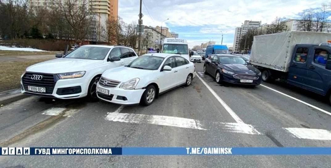 В Минске произошло массовое ДТП с маршруткой