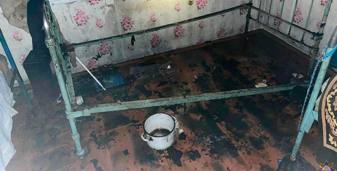 В Глусском районе соседи спасли на пожаре 65-летнего пенсионера