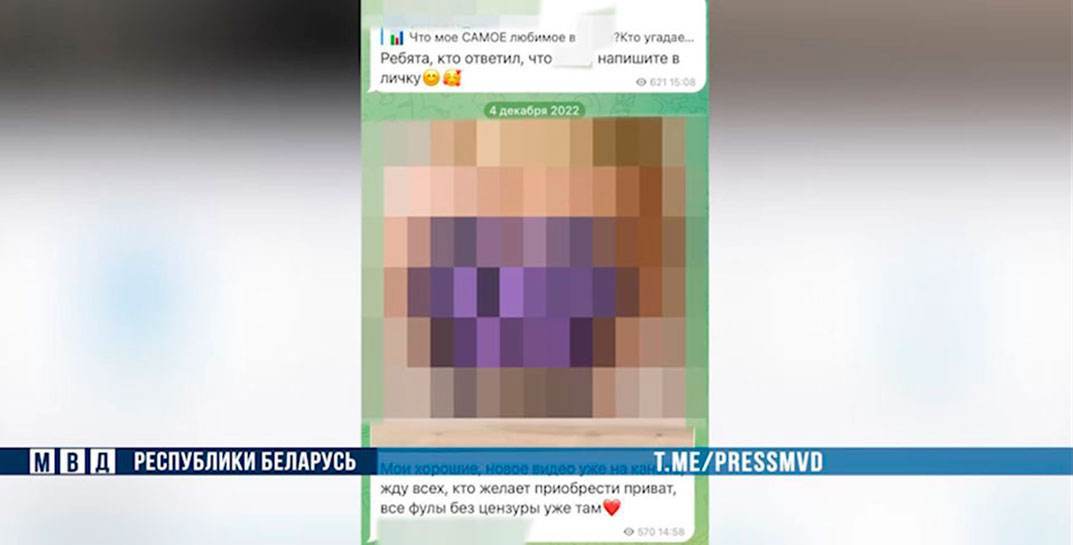 Житель Горок создал телеграм-канал с порно и брал деньги за подписку — парня задержали