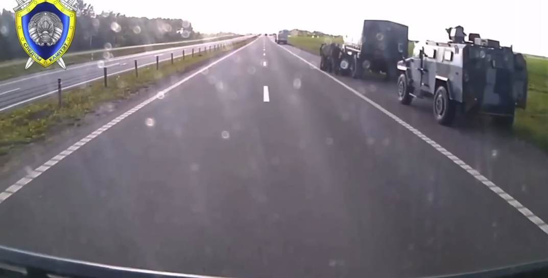 СК: водитель грузовика пытался устроить взрыв рядом с военной колонной в Осиповичском районе