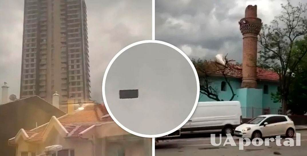 Во время урагана в Турции по небу летел… диван