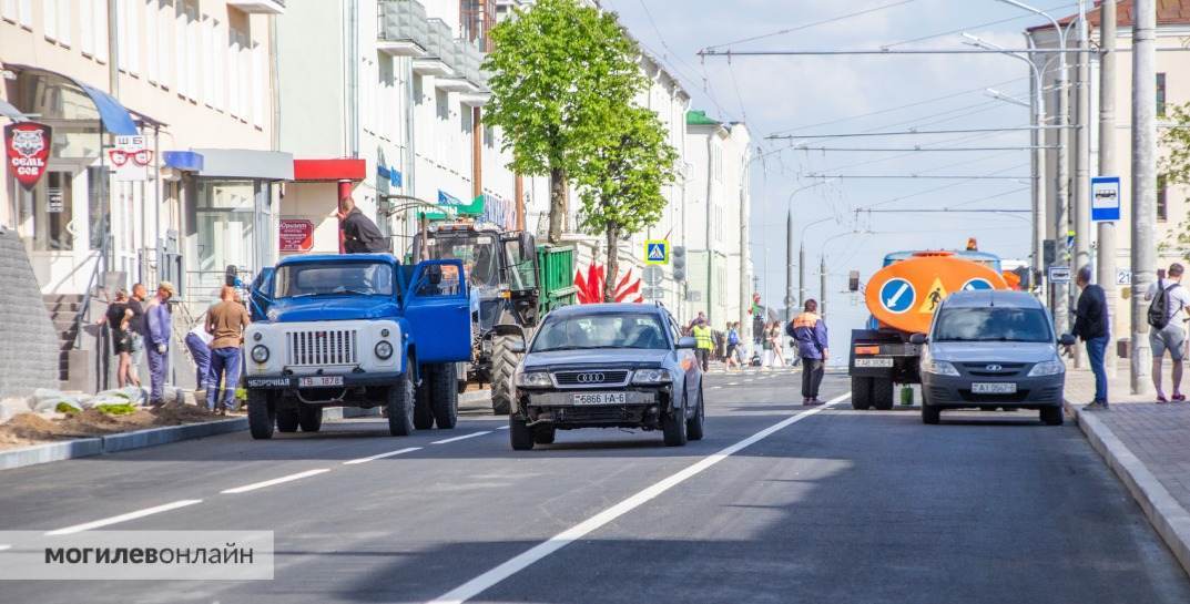 В Могилеве пустили движение по улице Комсомольской — посмотрите, что там происходило перед открытием