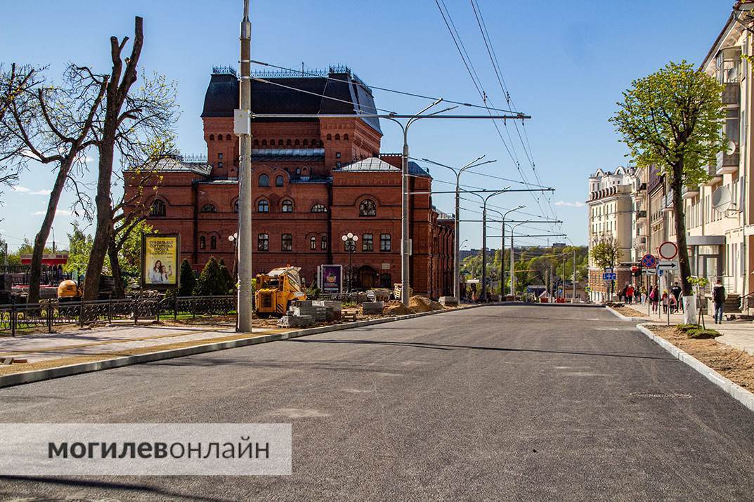 Ремонт улицы Комсомольской в Могилеве
