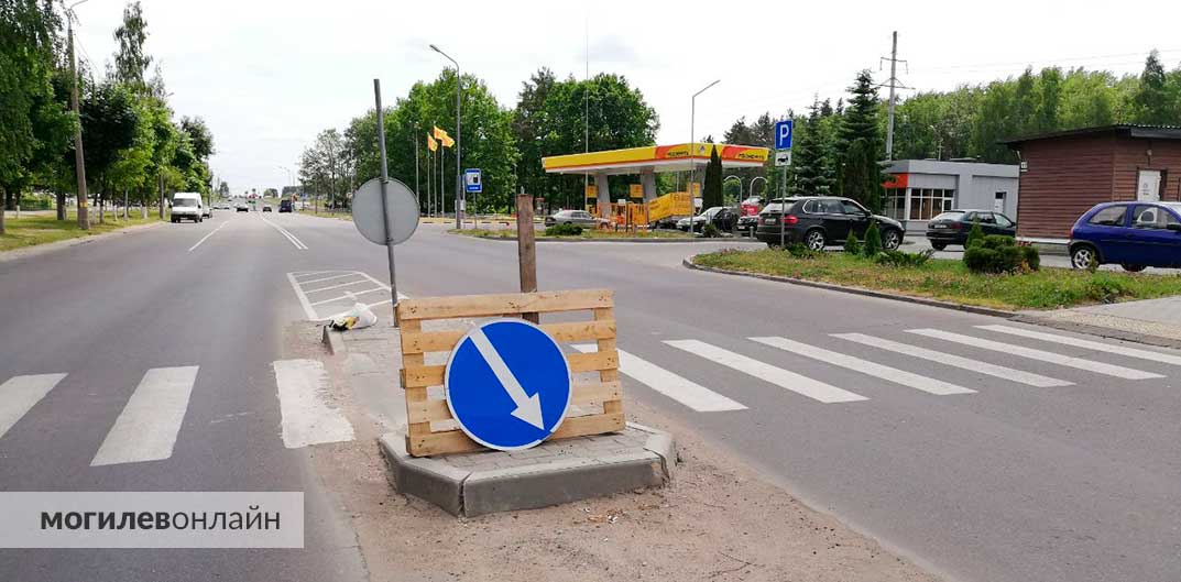 Новая технология установки дорожных знаков в Могилеве