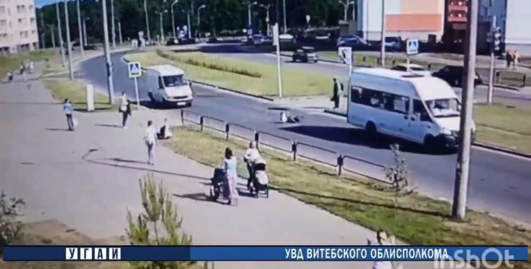 В Витебске 6-летний мальчик на велосипеде врезался в маршрутку на глазах у матери