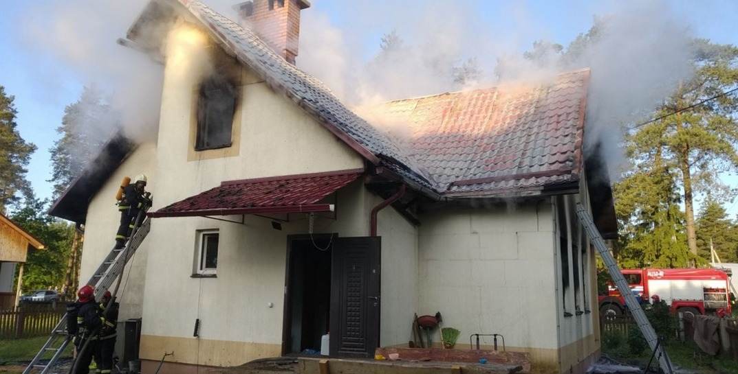 Пожар уничтожил внутренности дома в агрогородке Вендорож под Могилевом