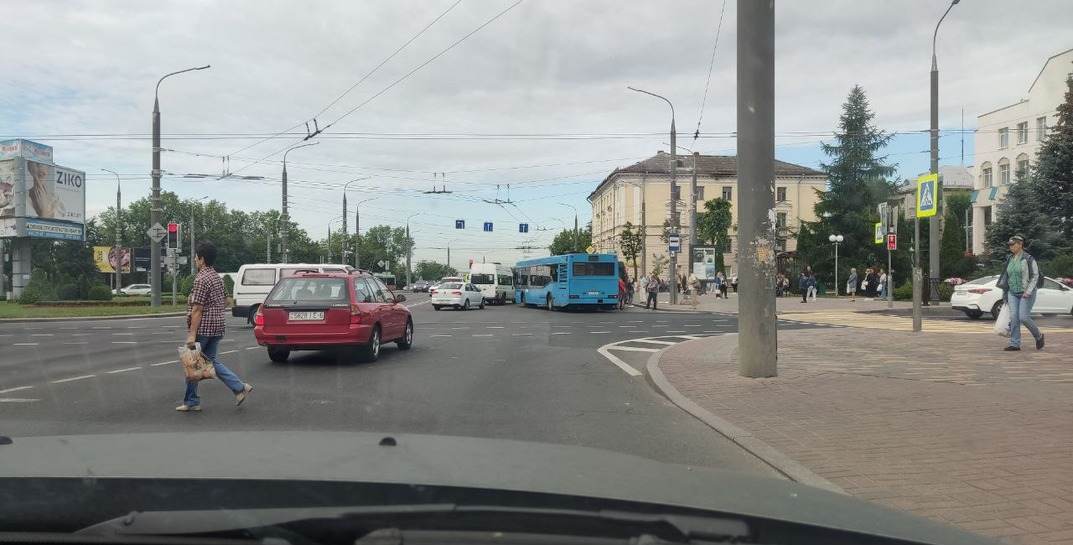 В Могилеве случилось ДТП с автобусом и маршруткой