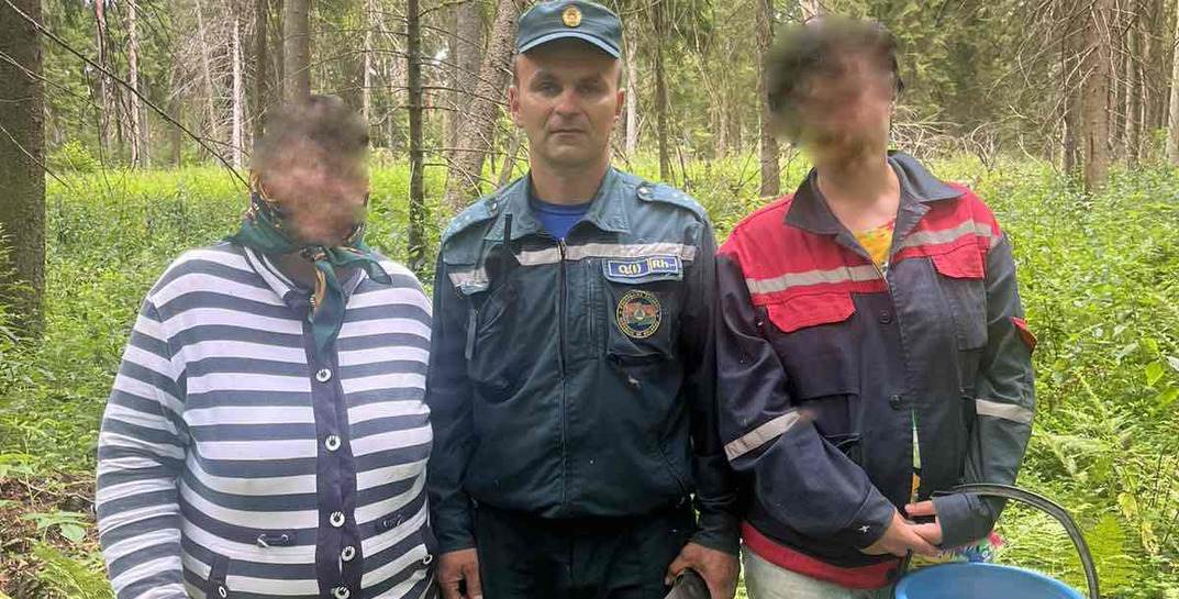 В Могилевском районе мать и дочь заблудились в лесу, их нашли спасатели