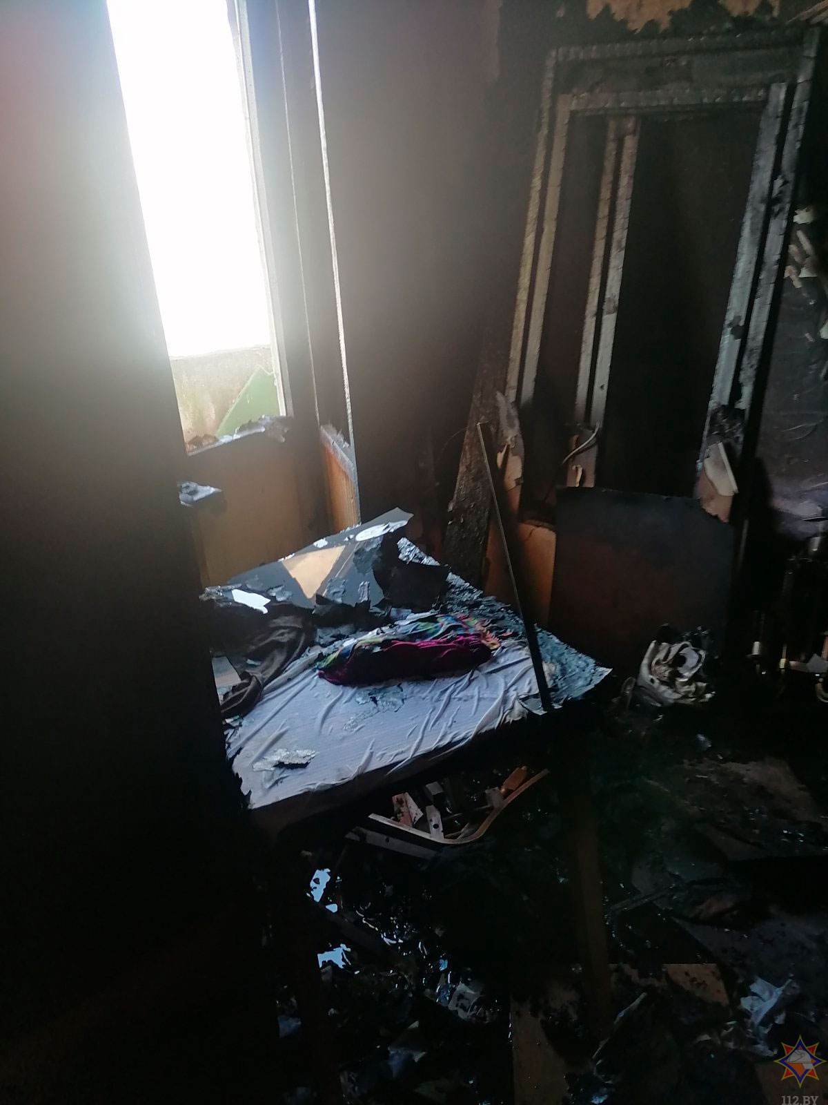 На пожаре в Бобруйске спасена женщина. Три ее соседа погибли