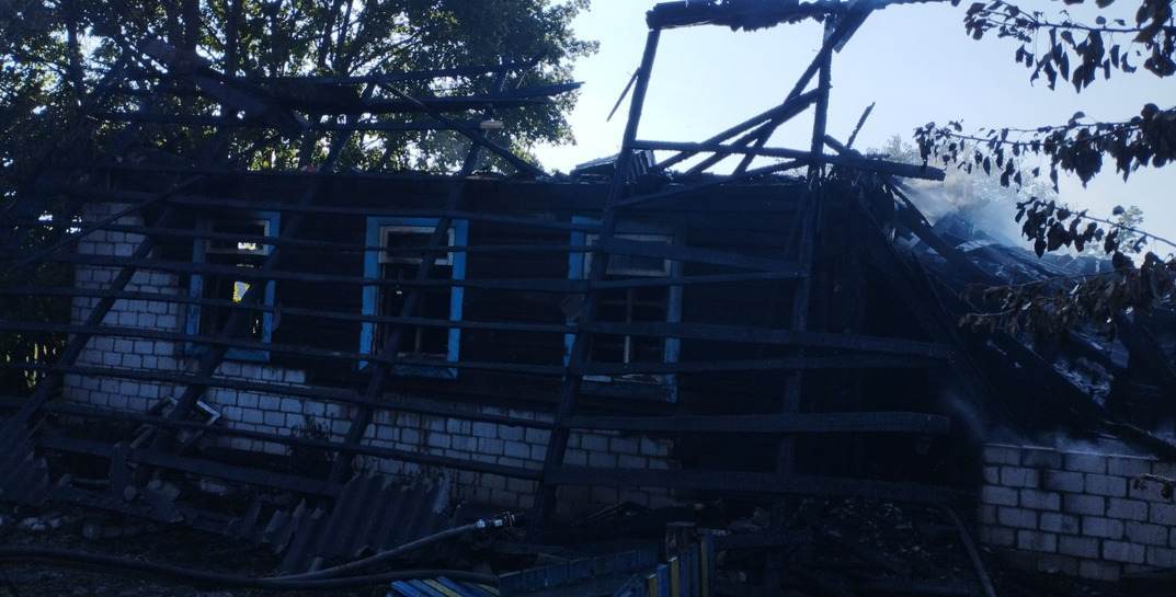 В Кличевском районе отец спас на пожаре сына, а сам погиб