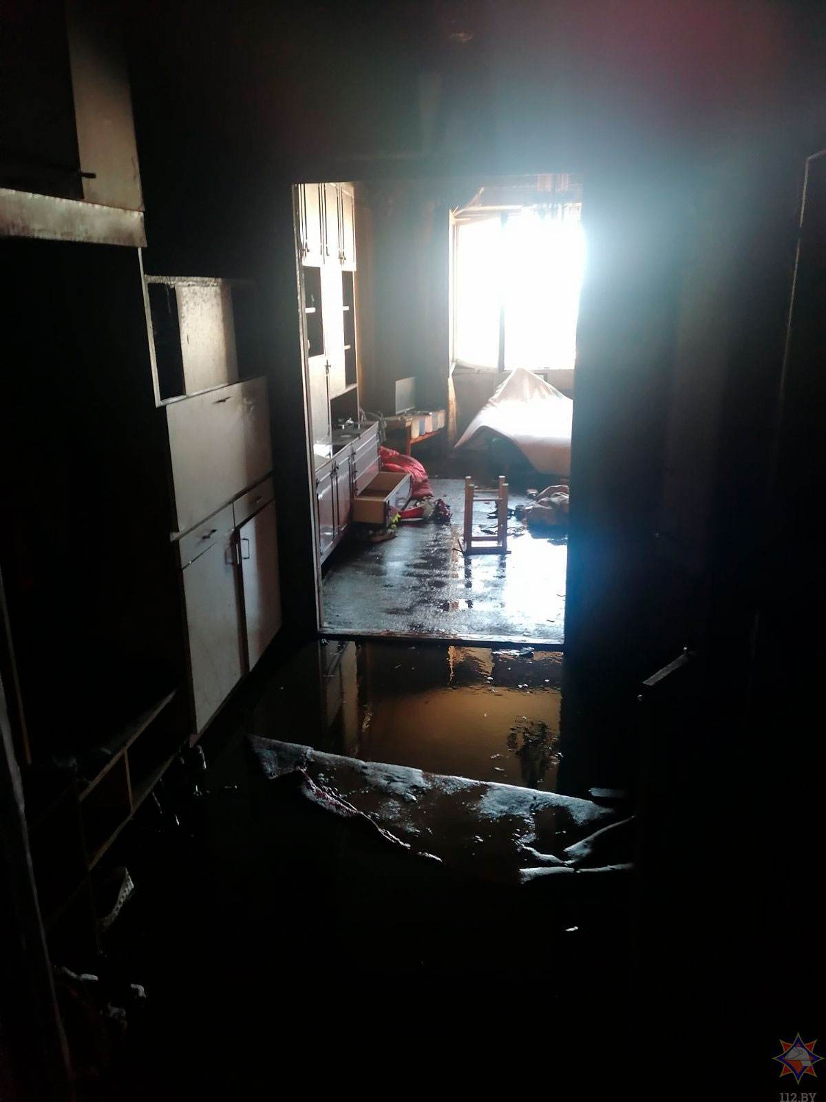 На пожаре в Бобруйске спасена женщина. Три ее соседа погибли