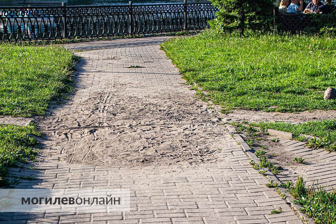 Могилевчанка пожаловалась на неблагоустроенность набережной реки Дубровенка помощнику Лукашенко по Могилевской области. Посмотрели, что происходит на территории