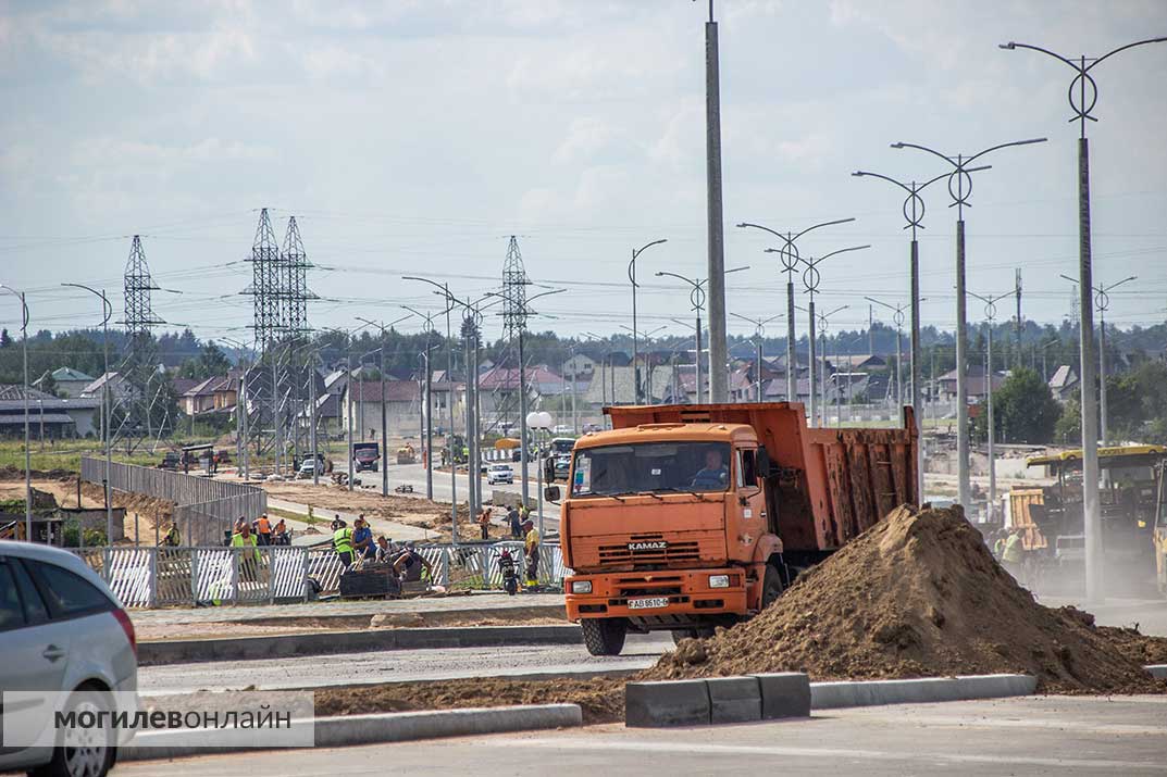Строительство второй очереди путепровода-дублера Якубовского - Загородное шоссе в Могилеве