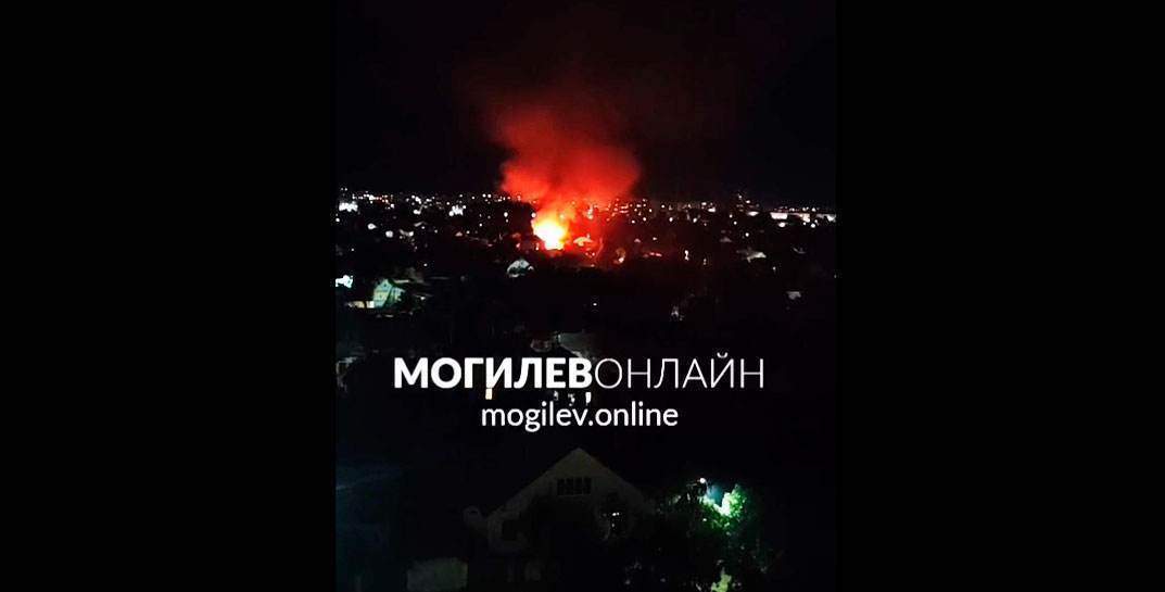 Вчера поздним вечером в Могилеве случился пожар