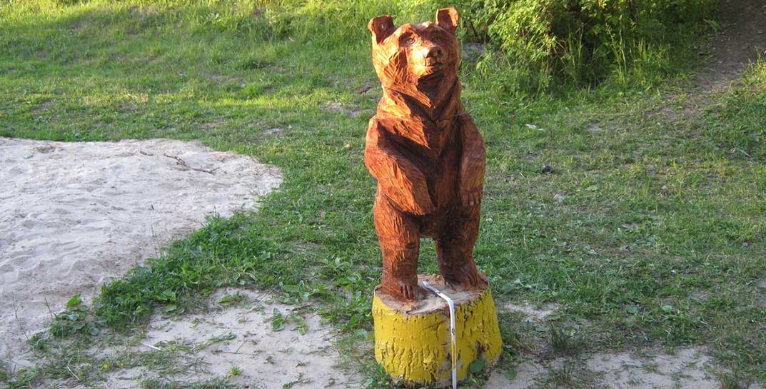 В Могилеве пьяный слесарь помочился на деревянного медведя, показал детям свой обнаженный половой орган и предложил его потрогать. МогилевОнлайн узнал, как наказали хулигана