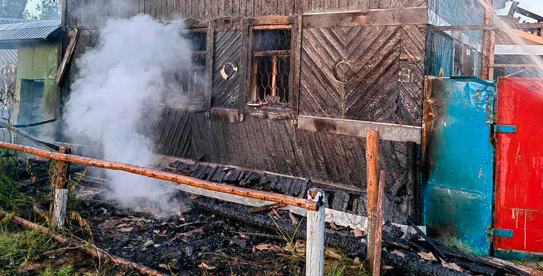 На пожаре в Шкловском районе погиб мужчина