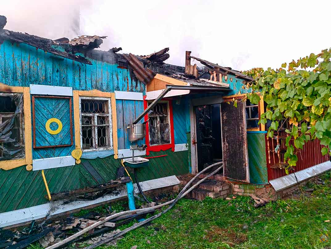 На пожаре в Шкловском районе погиб мужчина