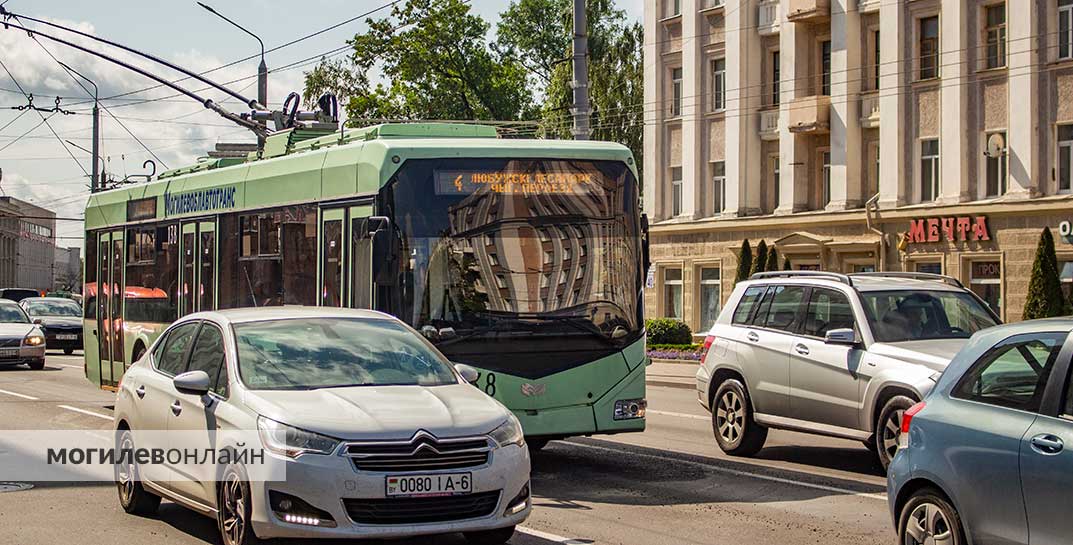 Ряд троллейбусов не будут курсировать в Могилеве с 13 по 16 октября