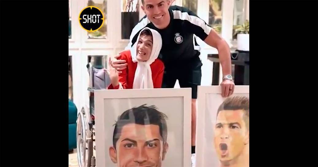 Криштиану Роналду могут отхлестать плетью за то, что футболист поцеловал иранскую поклонницу