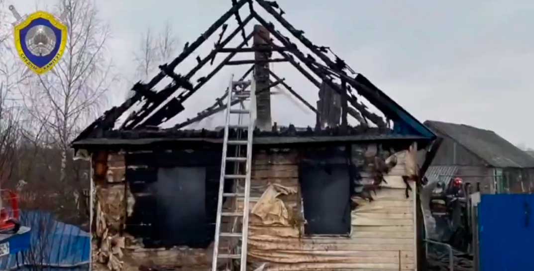 Пока мать была на работе, на пожаре в Ляховичском районе погибли двое малолетних детей