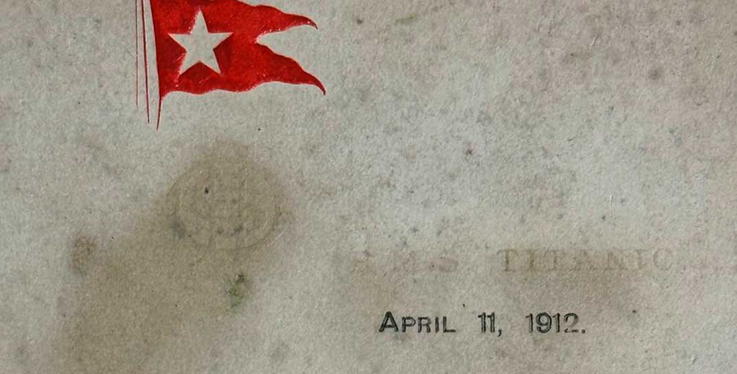 Меню для пассажиров первого класса «Титаника» продано на аукционе более чем за $100 тысяч