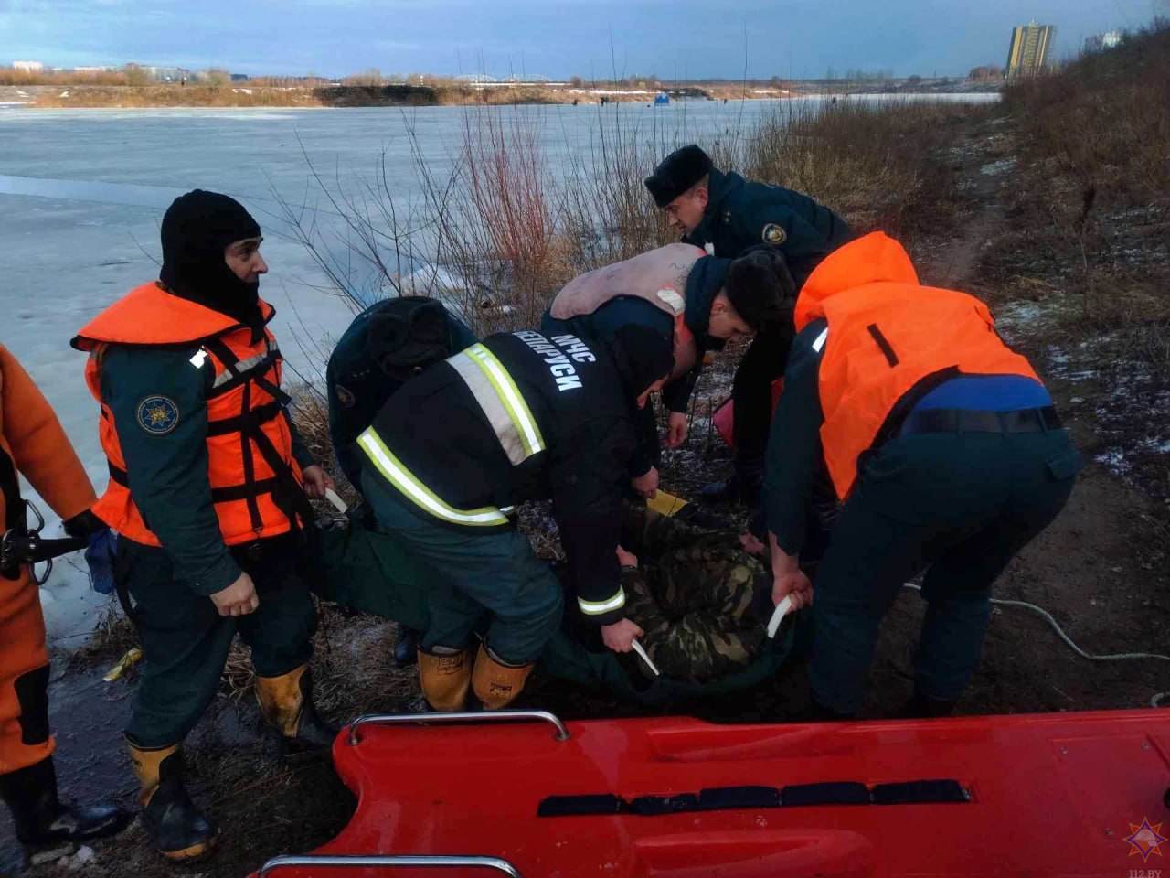 В Могилеве спасли рыбака