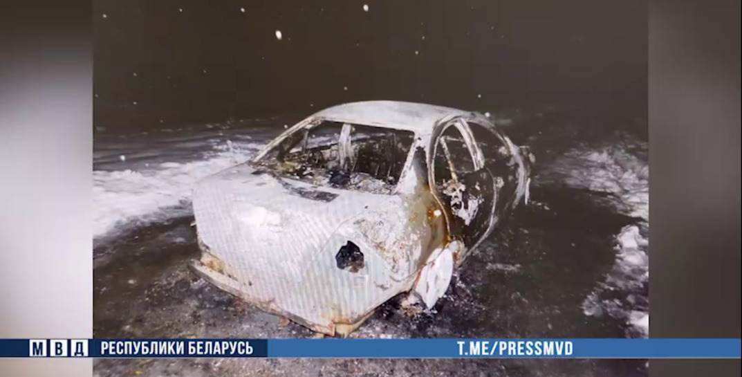 В Быховском районе пьяный водитель насмерть сбил пешехода, уехал с места аварии и поджег машину