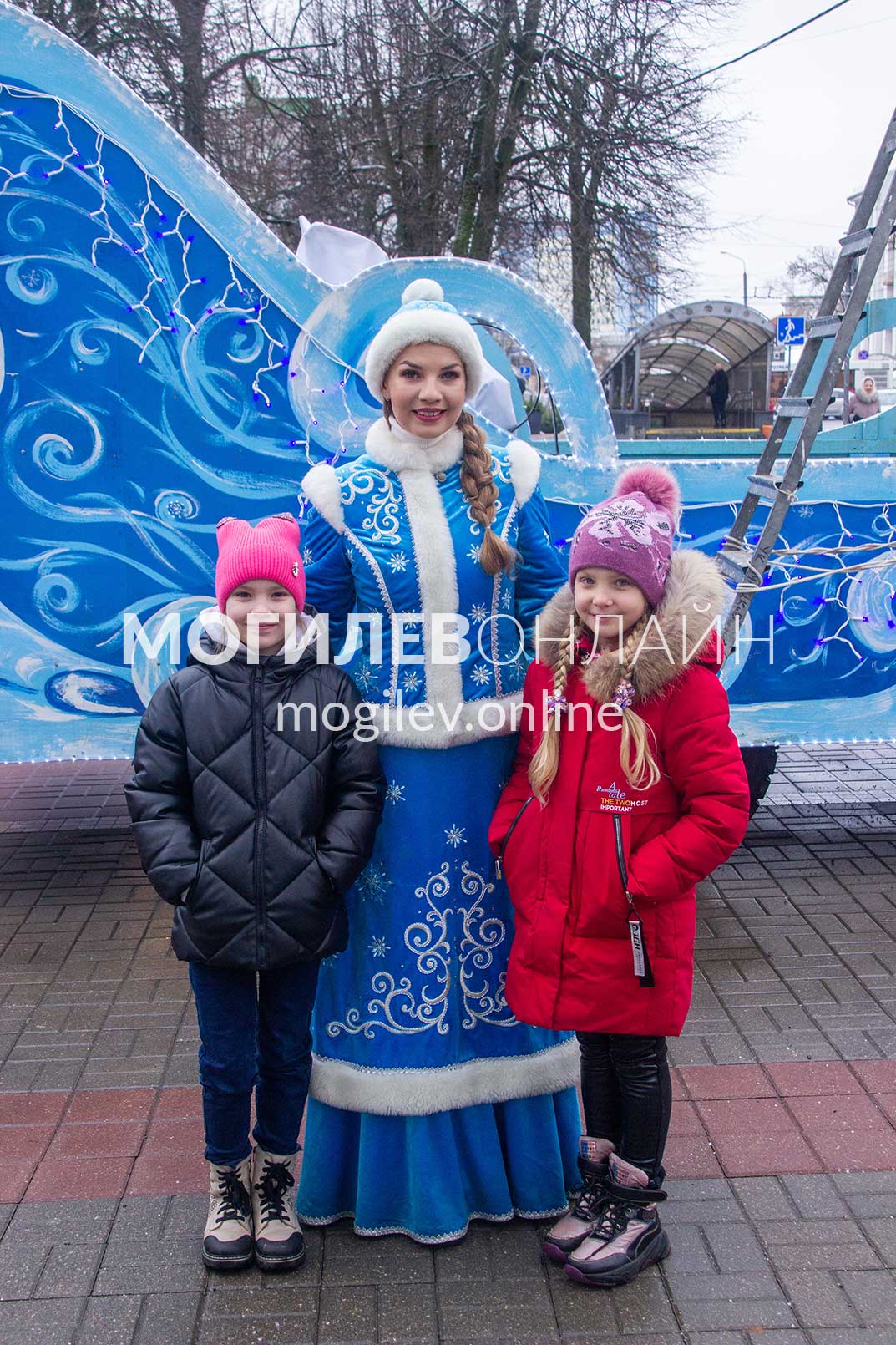 Автопарад Дедов Морозов в Могилеве