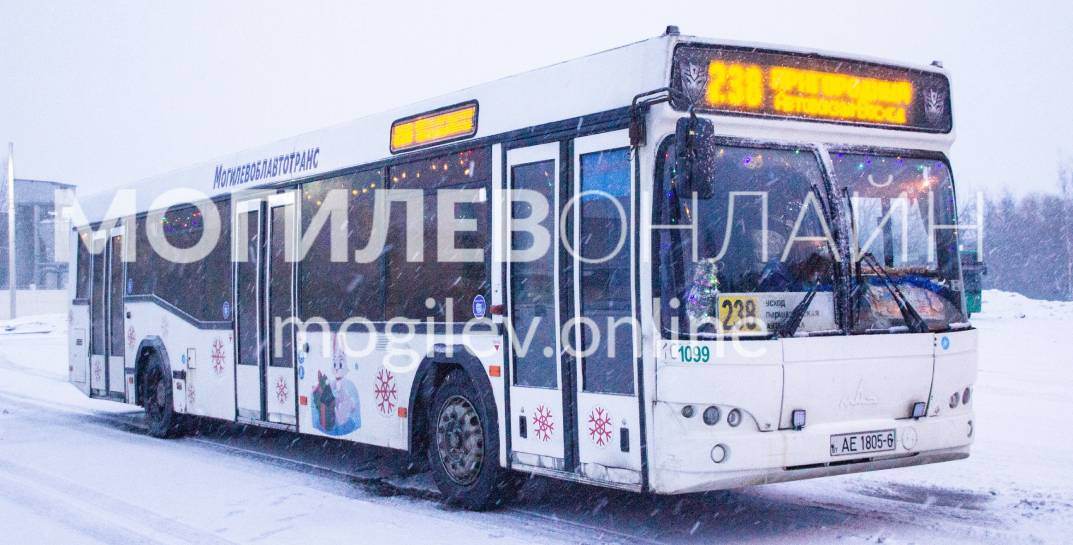 Зарядитесь праздничным настроением! Посмотрите, какой новогодний «Автобус чудес» курсирует в Могилеве